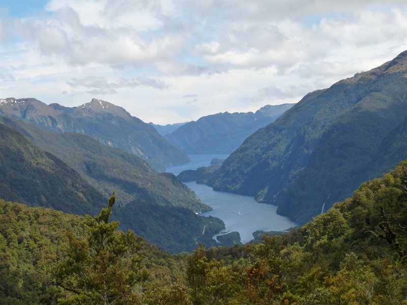 Our first view of Doubtful Sound