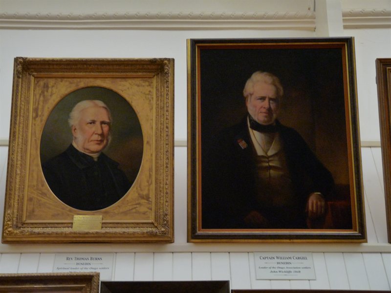 Portrait paitings of the first arrivals to Dunedin