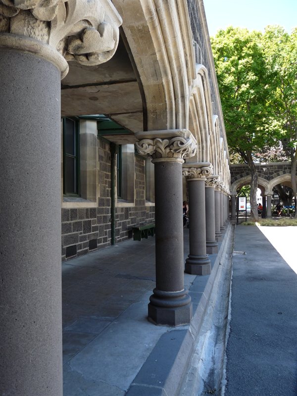The cloisters at the Arts Centre