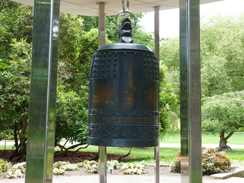 Peace bell at the botanic garden