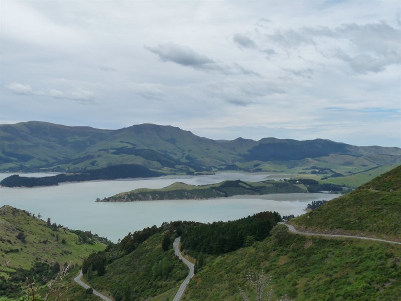 View over Lyttleton Harbour