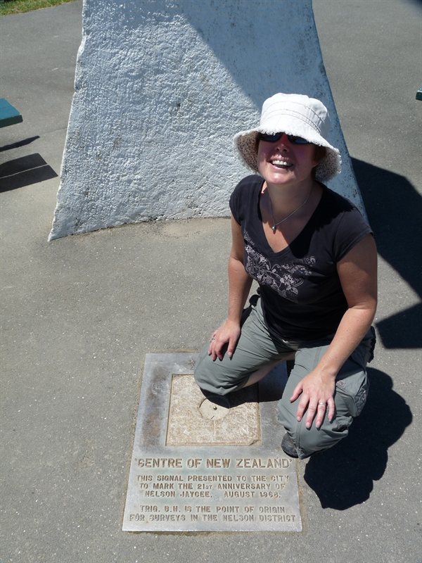 Claire at the center of New Zealand!