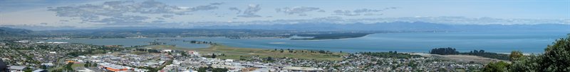 Panoramic view over Nelson harbour