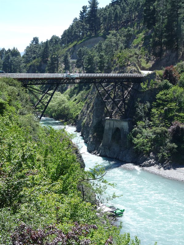 Old iron bridge on the road to Hanmer Springs