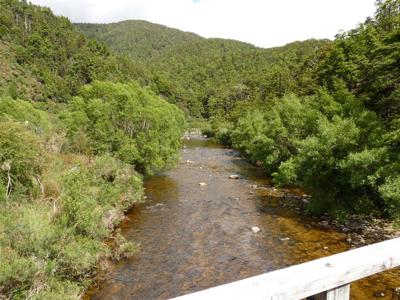 View from the old railway bridge