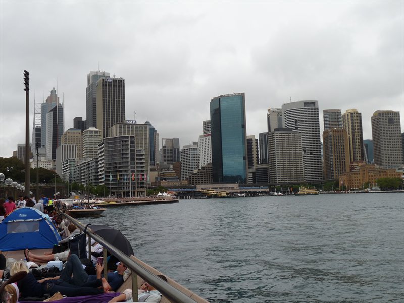 Crowds around Circular Quay