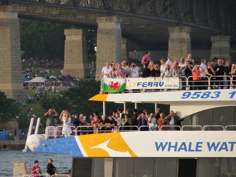 Boats in the harbour on New Year's Eve