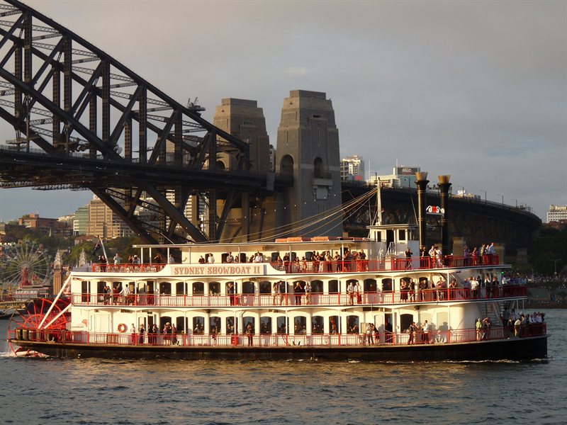 Boats in the harbour on New Year's Eve