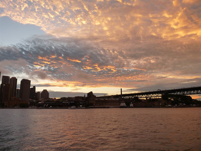 Sydney skyline on New Year's Eve