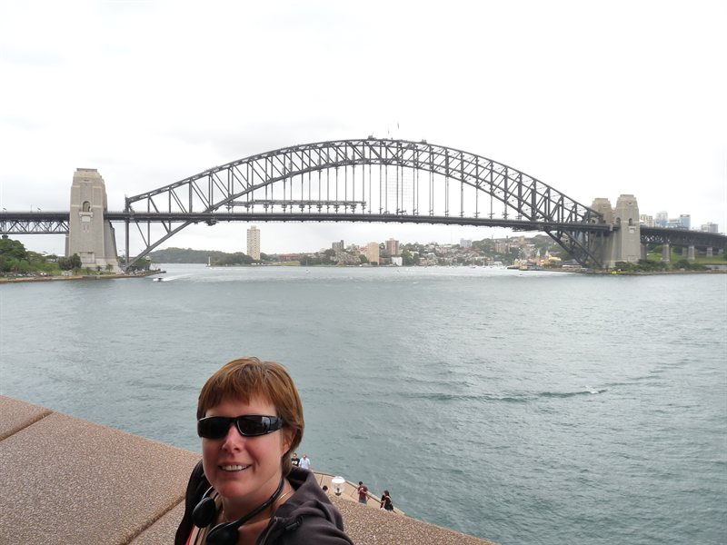 Claire and the Harbour Bridge from the Opera House