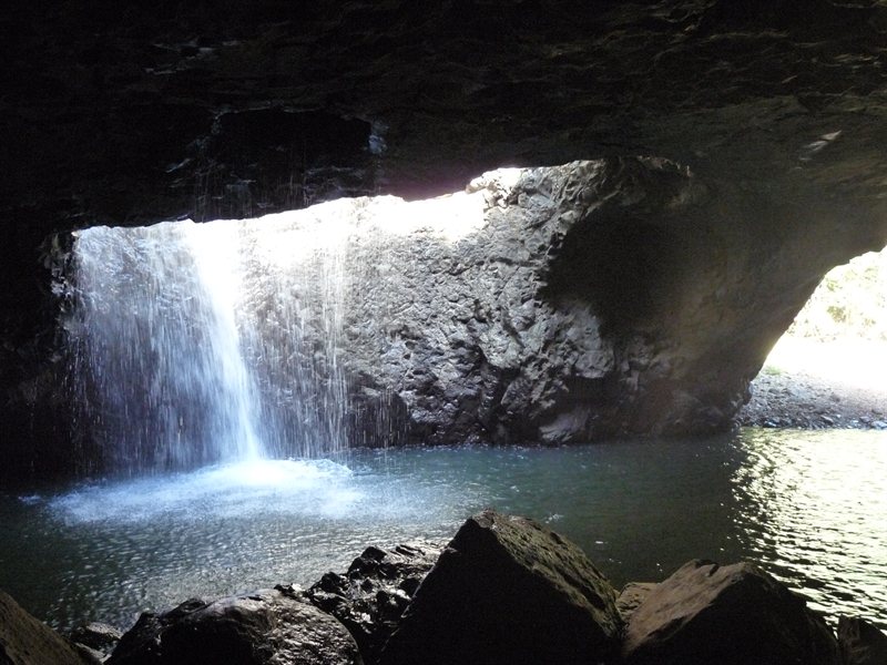 Underneath Natural Bridge
