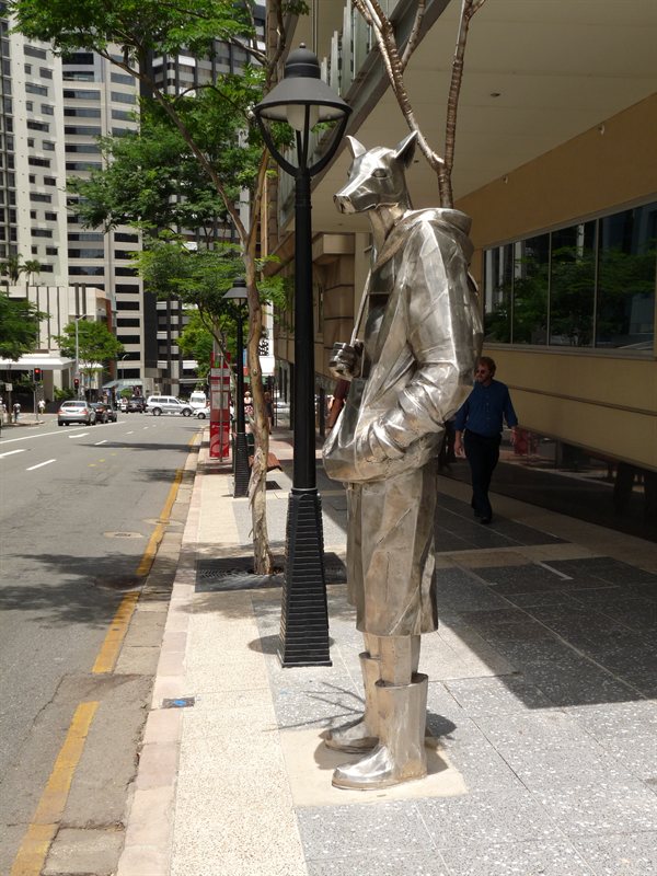 Strange statue in Brisbane street