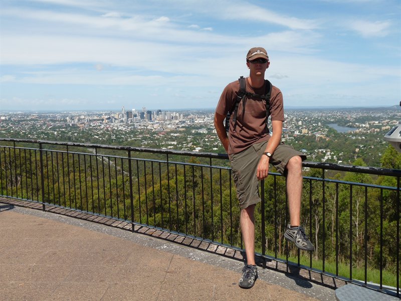 Ed up at Mount Coot-tha