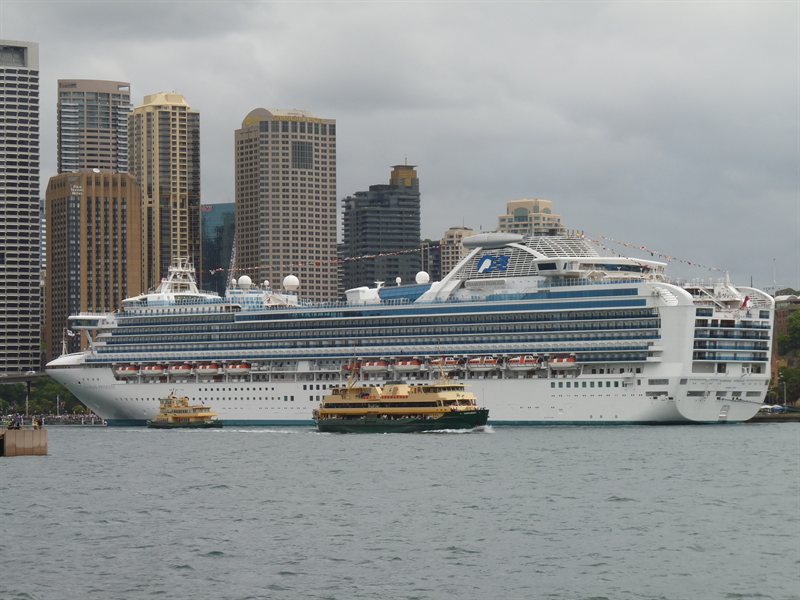 Cruise liner in Circular Quay