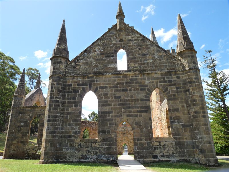 Ruined church at Port Arthur