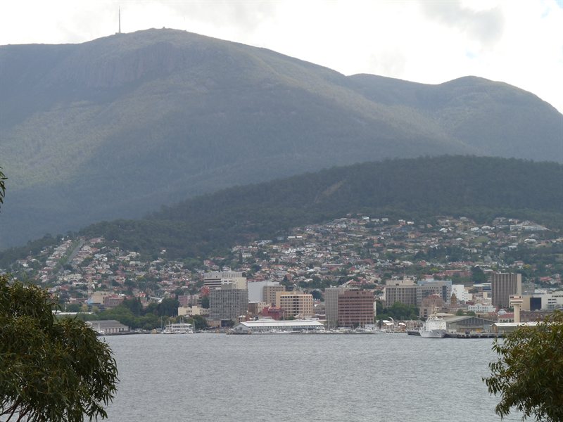 View over Hobart from Kangaroo Bluff