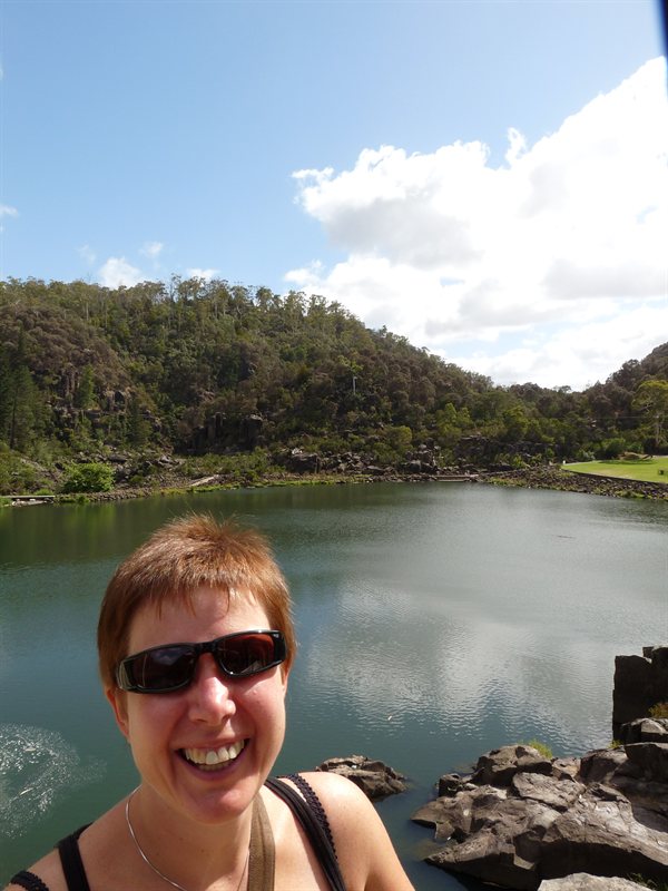 Claire at Cataract Gorge