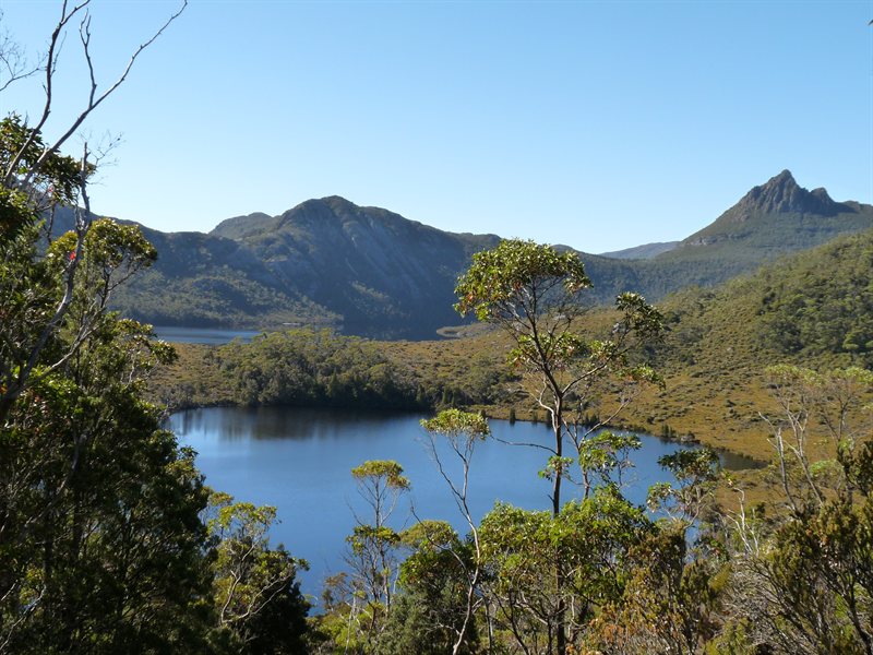 View over Wombat Pool and Dove Lake