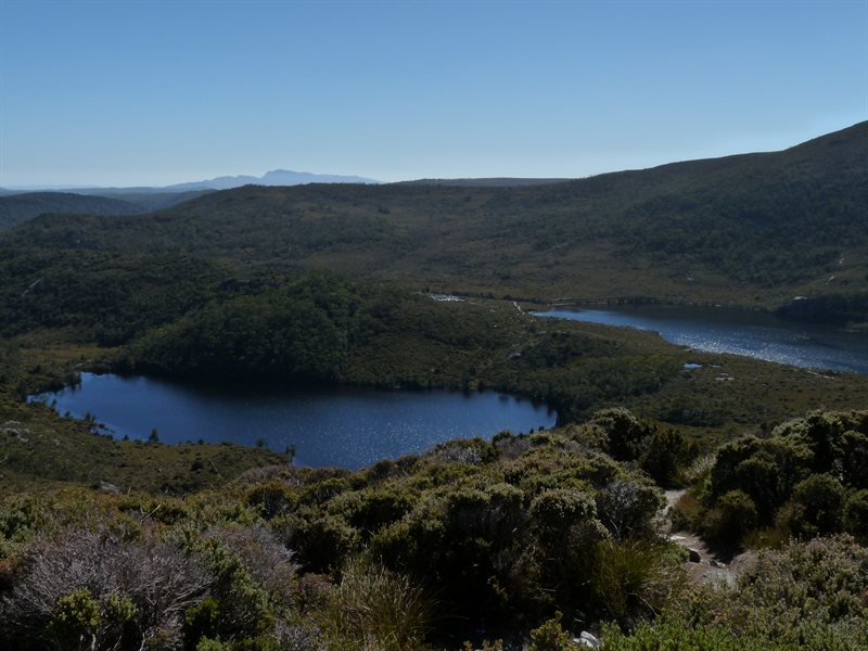 View over Wombat Pool and Dove Lake