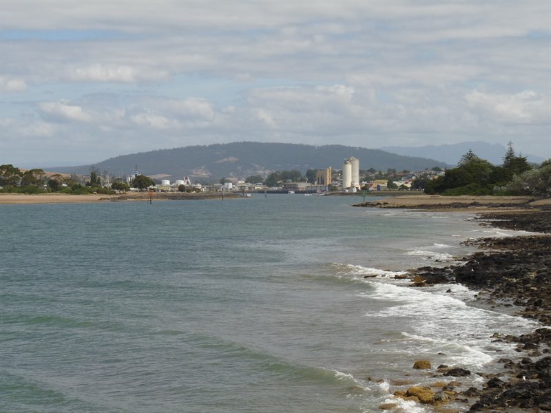 Looking back up the river into Devonport