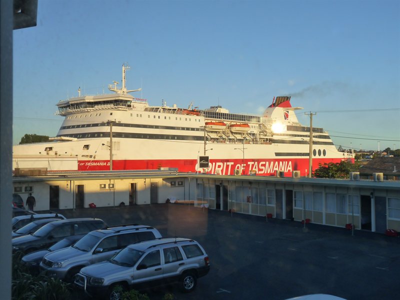 Spirit of Tasmania arriving in Devonport