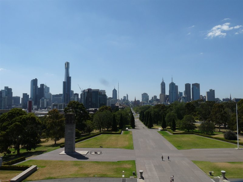 View from the Shrine of Remembrance