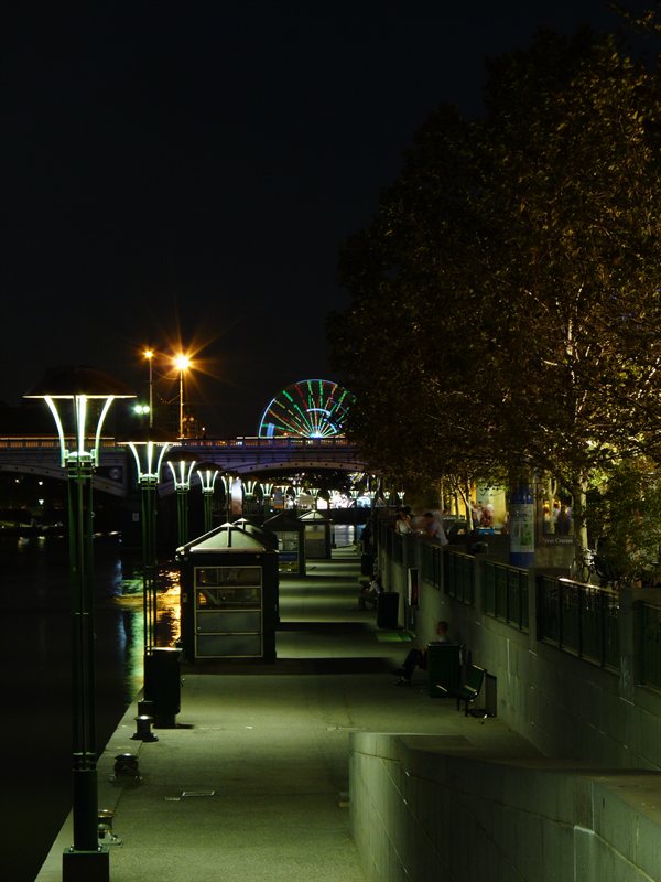 Melbourne at night