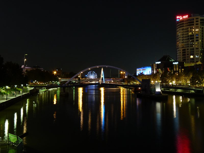 Melbourne at night