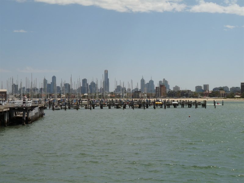Melbourne CBD from St Kilda Pier