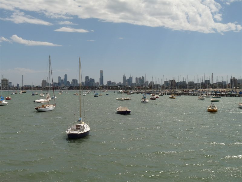 Melbourne CBD from St Kilda Pier