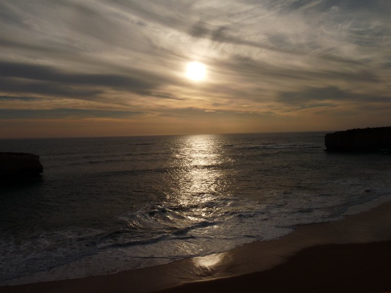 Sunset over the Great Ocean Road