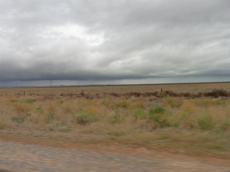 Clouds gathering on the way to Adelaide
