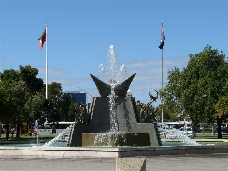 Fountain in Victoria Square, Adelaide