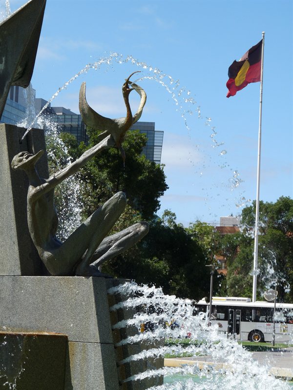 Fountain in Victoria Square, Adelaide