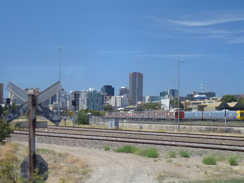 Leaving Adelaide on the Ghan