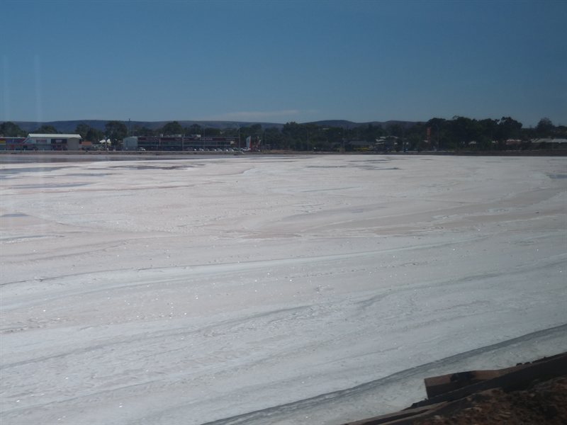 Salt lakes viewed from the Ghan
