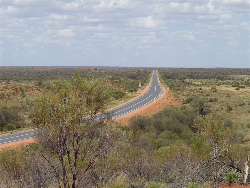 The road to Uluru