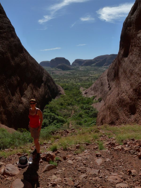 Claire on the Valley of the Winds walk