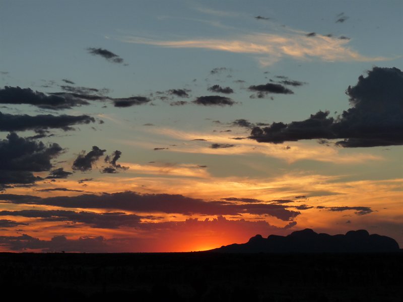 Sunset over Kata Tjuta
