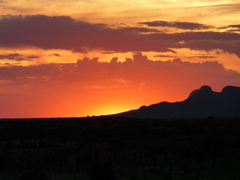 Sunset over Kata Tjuta