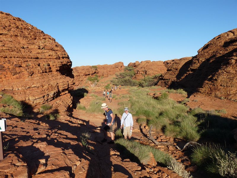Walking the trail at Kings Canyon
