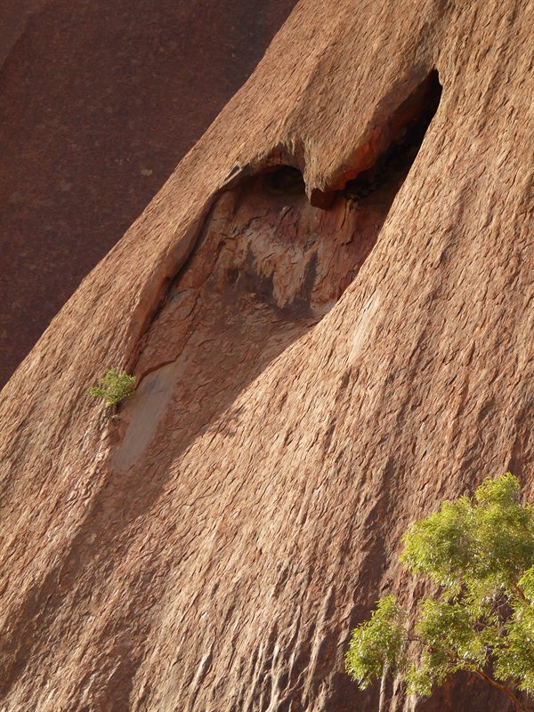 Heart shaped cave in Uluru