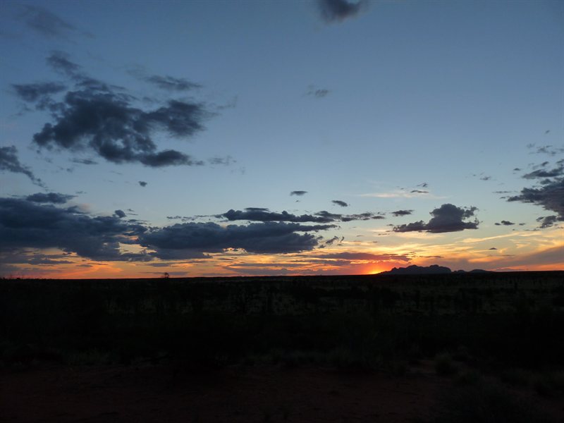 Sunset over Kata Tjuta