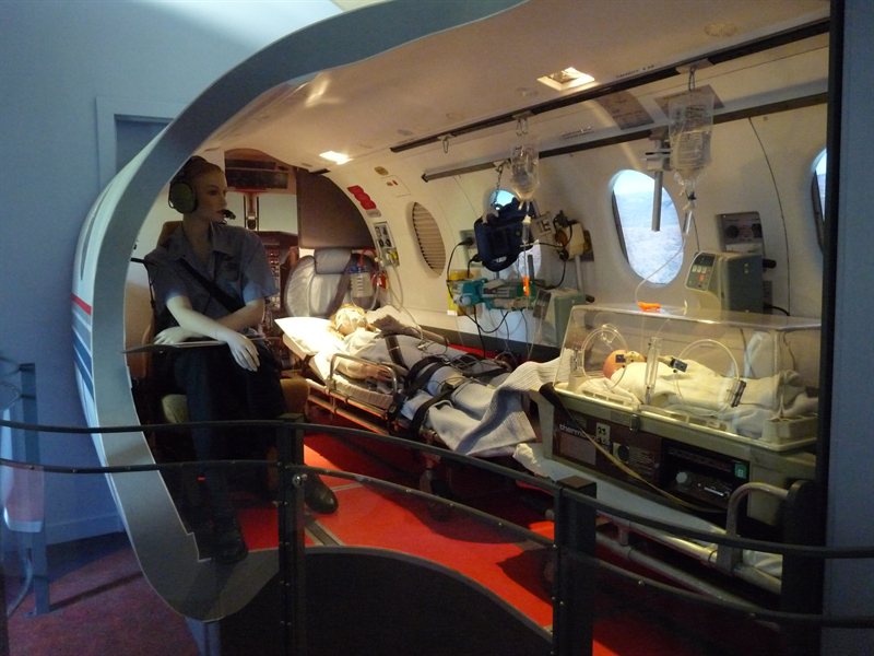 Mock-up of a Royal Flyer Doctor's aircraft