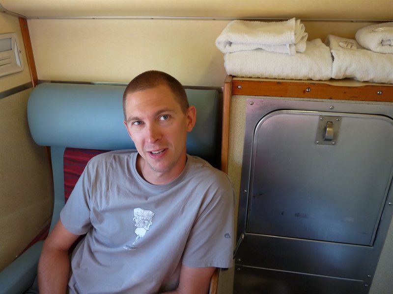 Our sleeper cabin onboard the Ghan