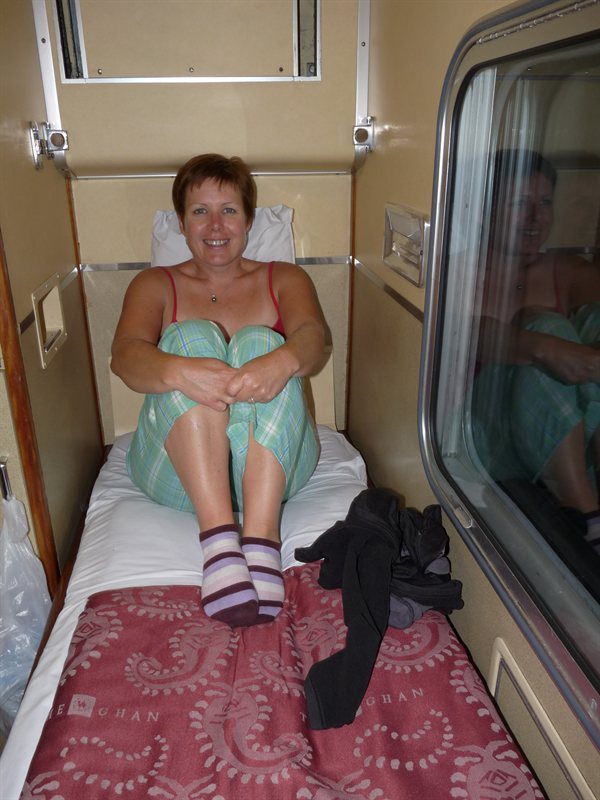 Our sleeper cabin onboard the Ghan