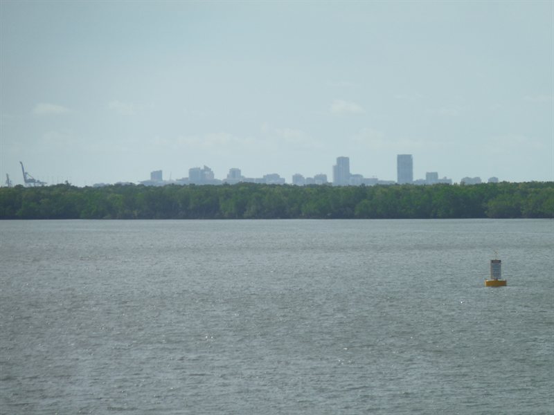 Darwin in the distance viewed from the Ghan