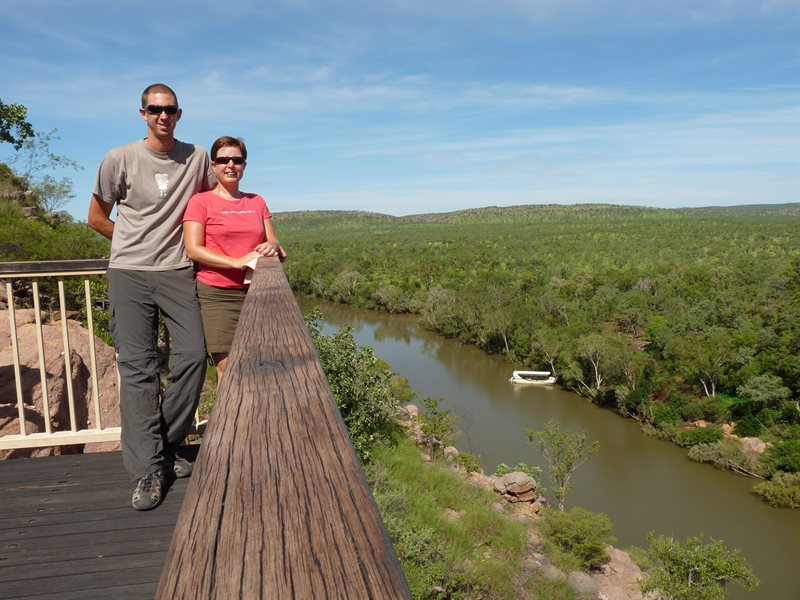 Us at the Katherine Gorge lookout