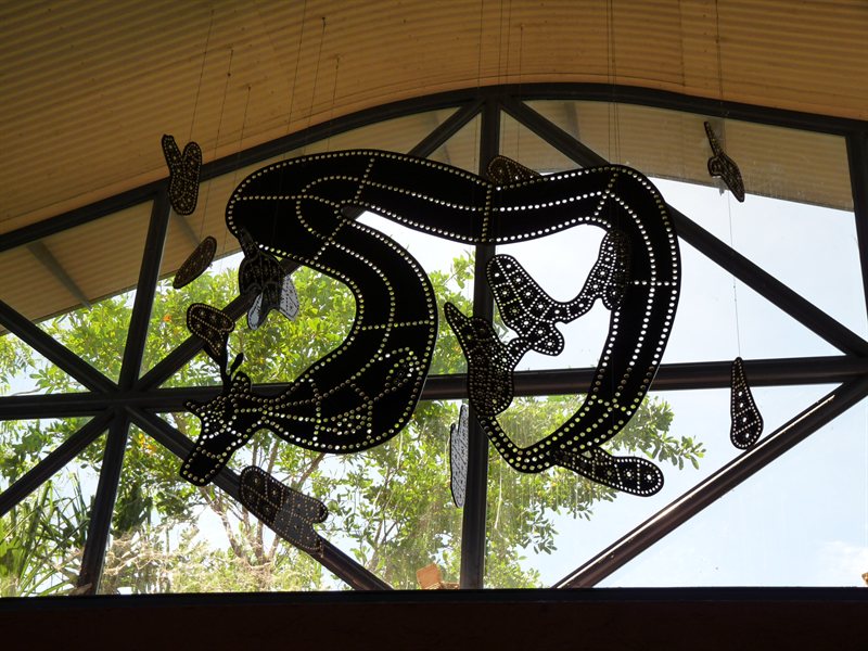 Motif inside the Katherine Gorge Visitor Center