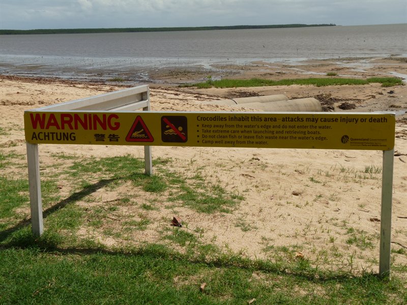 Watch out for crocs in Cairns!